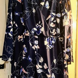 Beautiful Floral Wrap Style Dress